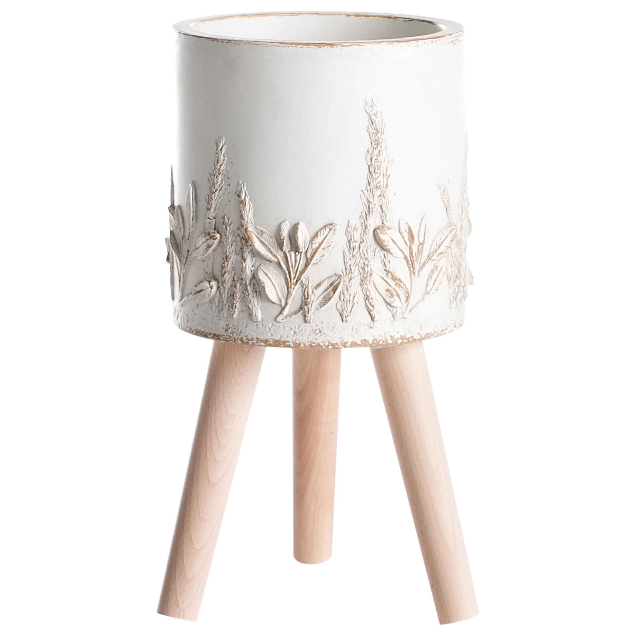 Upphöjd växtkruka PREWEZA 23 cm Off-White