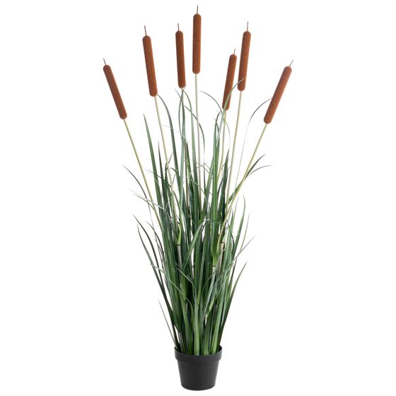 Konstgjord växt BULRUSH 135 cm Grön