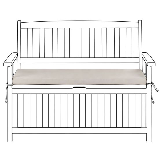 Sittdyna för bänk SOVANA 108 x 45 cm Beige