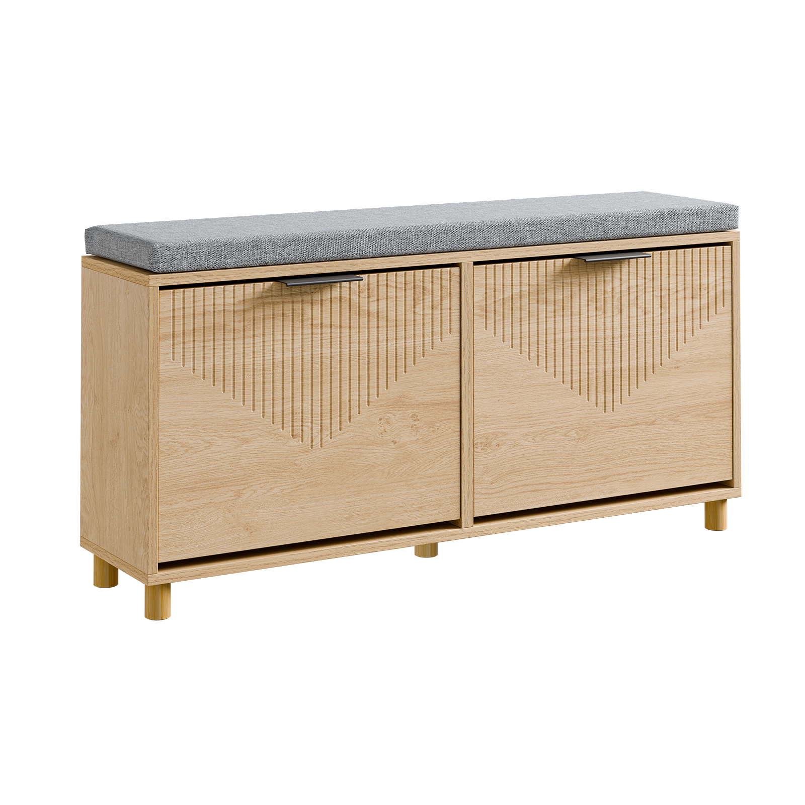 Entrébänk med förvaring Light Oak 100.0x24.0x50.0 cm FSR211-N