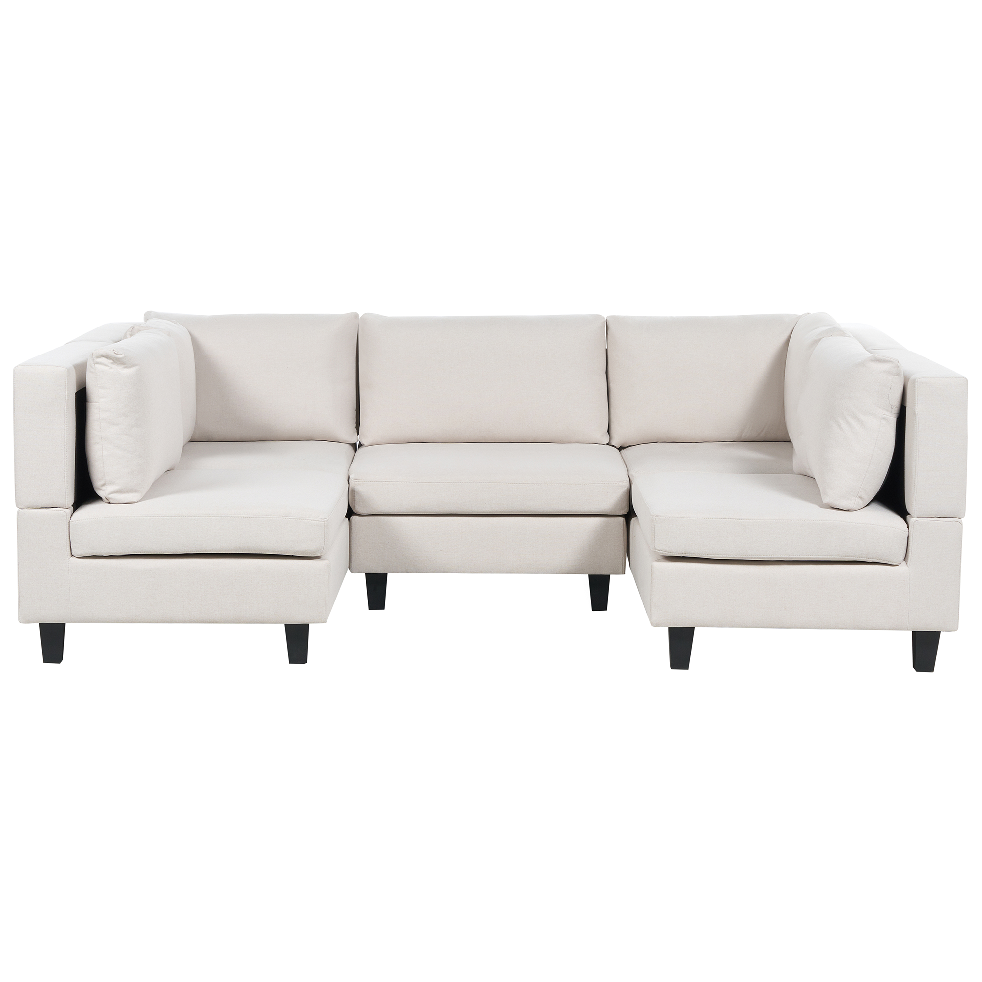 Modulär U-formad soffa 5-sits UNSTAD Ljusbeige