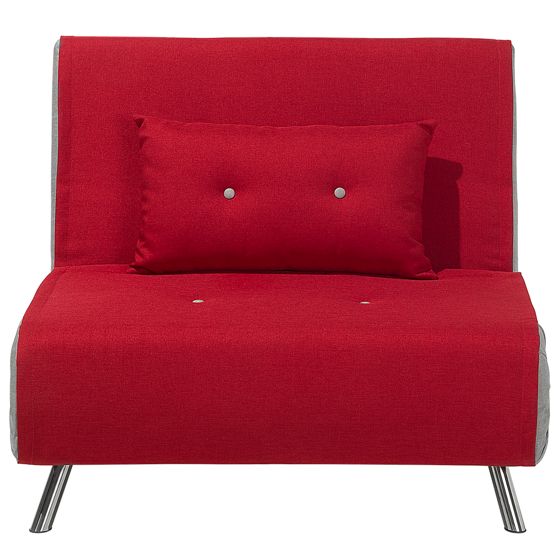 Enkel bäddsoffa FARRIS Röd