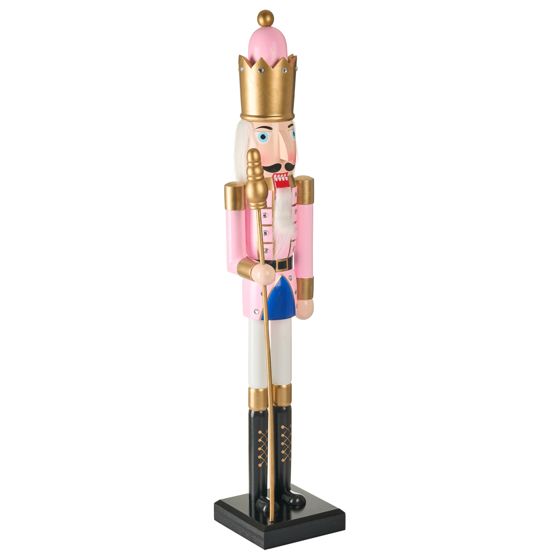 Prydnadsfigur TROSAAN 90 cm Nötknäckare Rosa