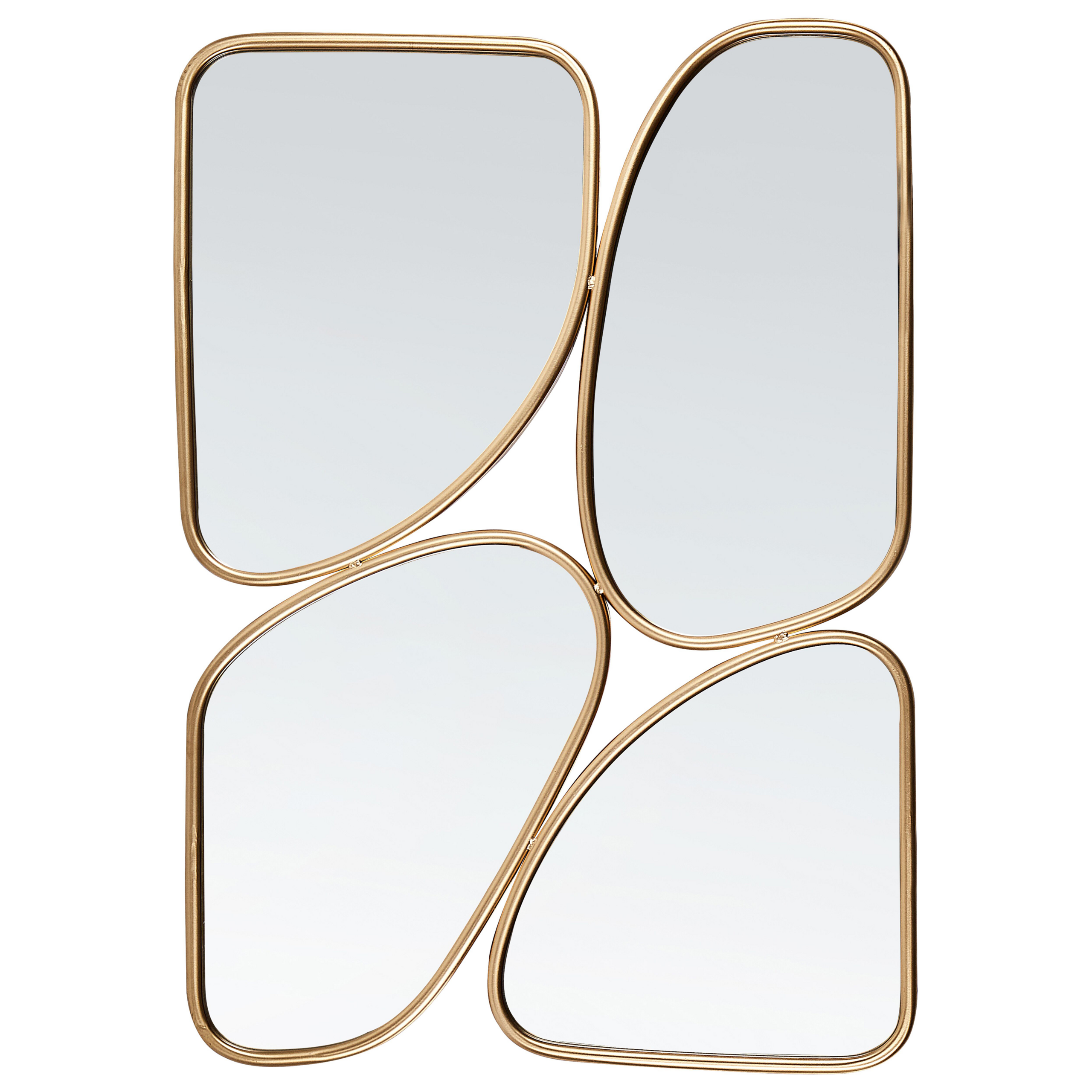 Väggspegel DIANCEY 70 cm 100 cm Metall Guld