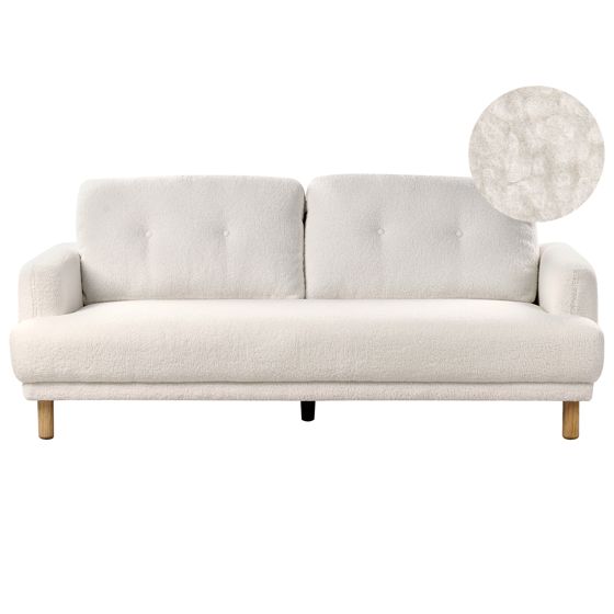 Soffa 3-sits TUVE Bouclé Vit