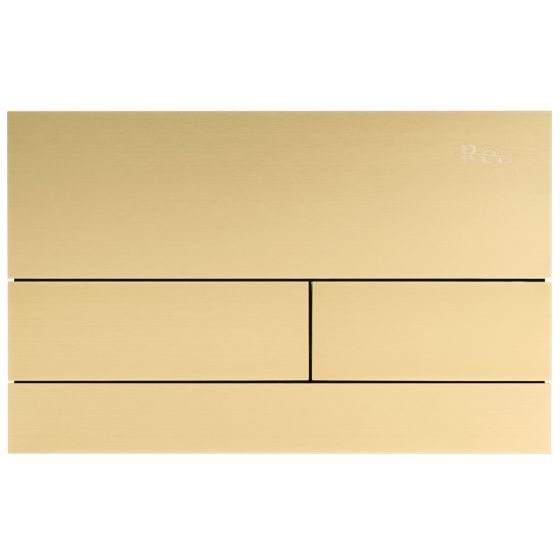REA Spolknapp För Inbyggnadsfixtur T K011A-Q Borstat Guld, 15,5x24x15,5cm