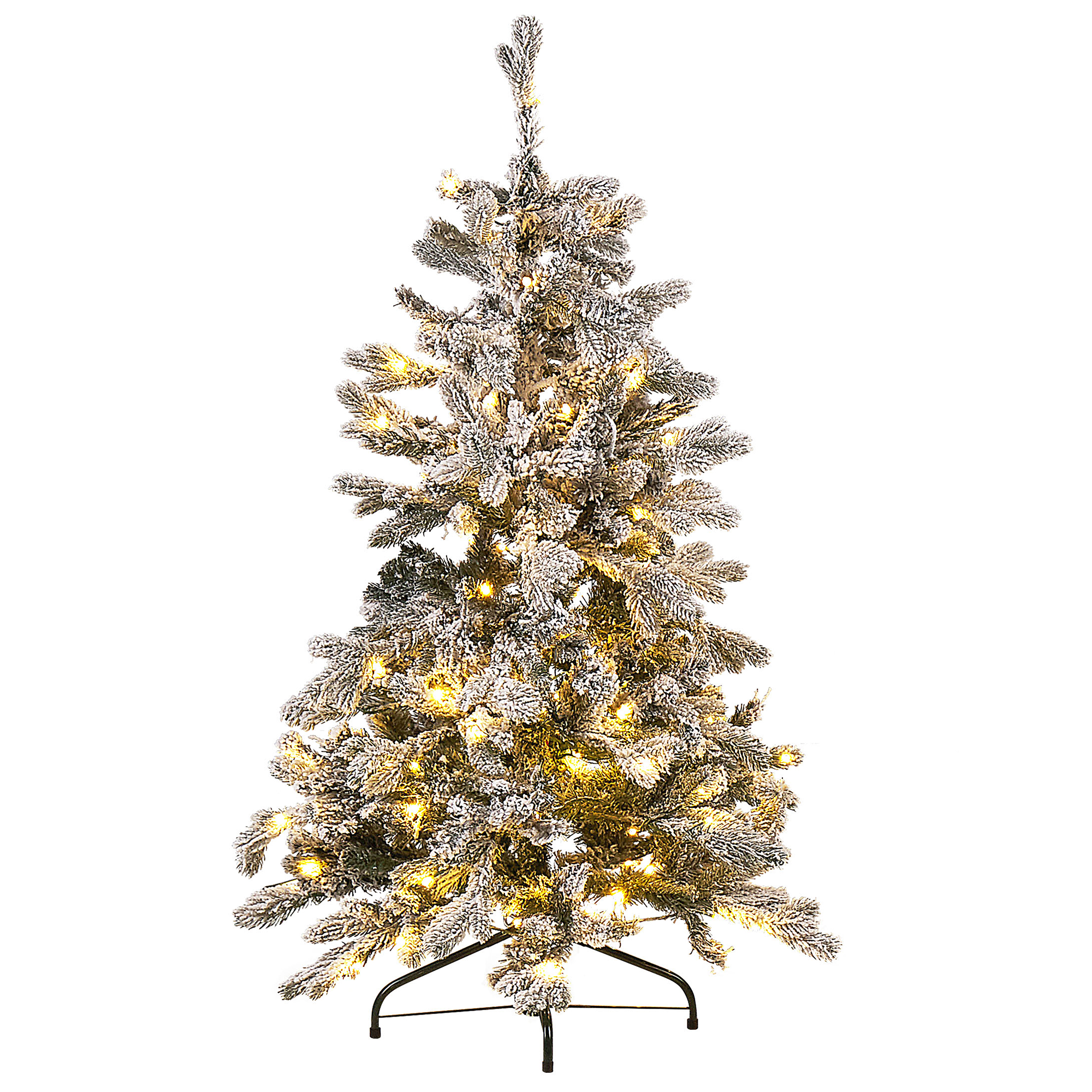 Julgran med belysning LED TATLOW 120 cm Grön