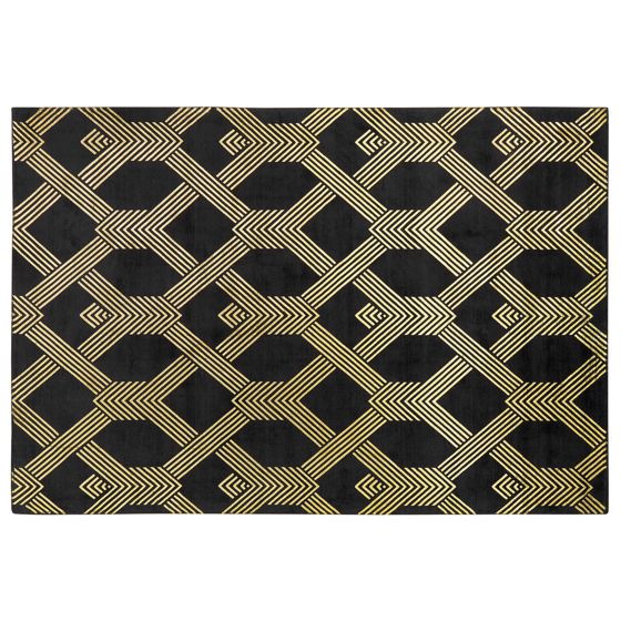 Matta VEKSE Svart 160 x 230 cm Viskos