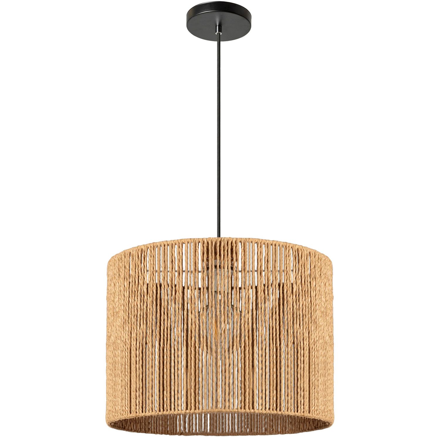 TOOLIGHT hängande taklampa APP1324-1CP BOHO 30CM Brun 30x30x22cm