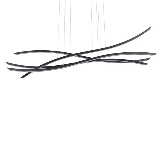 LED-pendellampa CALAO Metall Svart