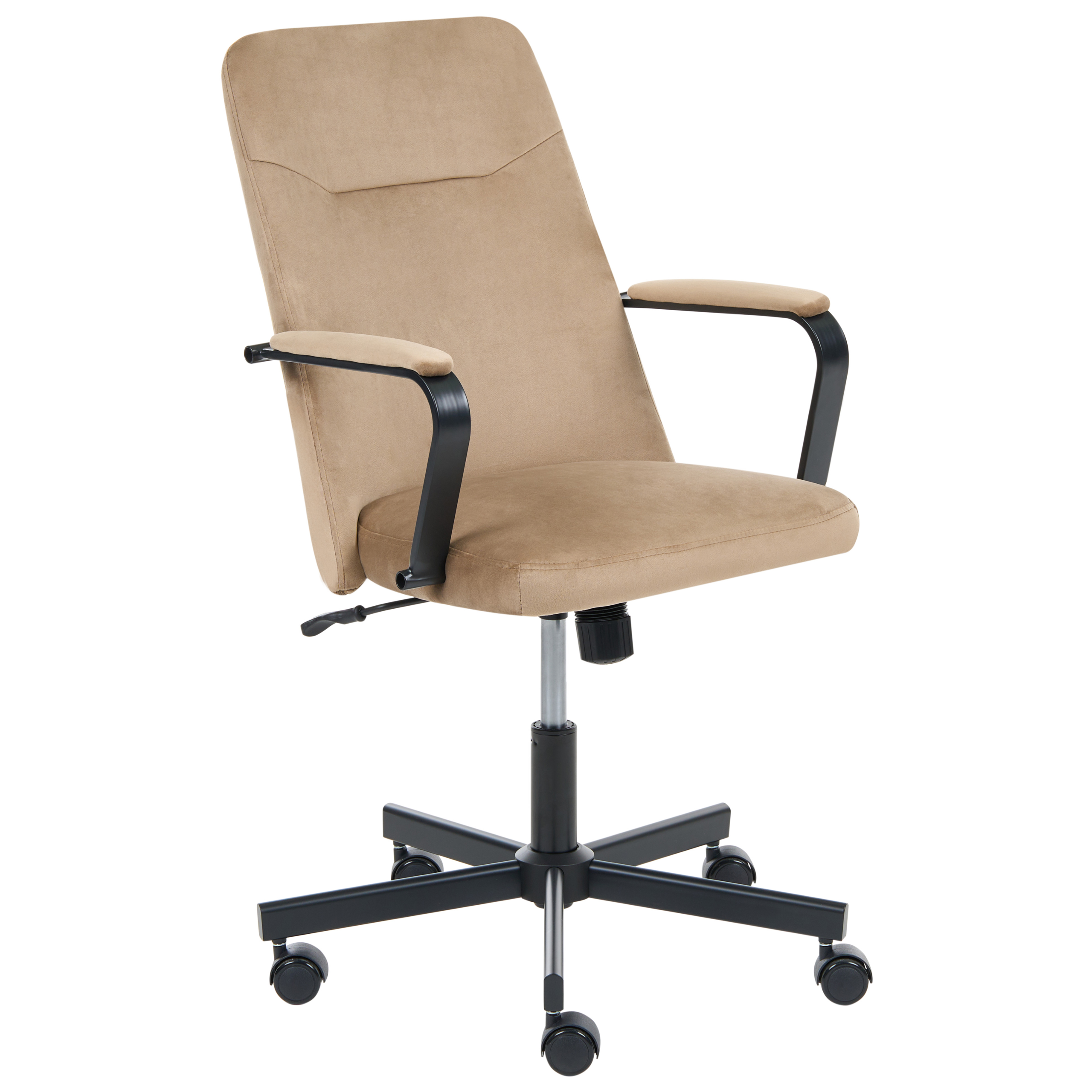 Kontorsstol CAROGA Sammet Beige