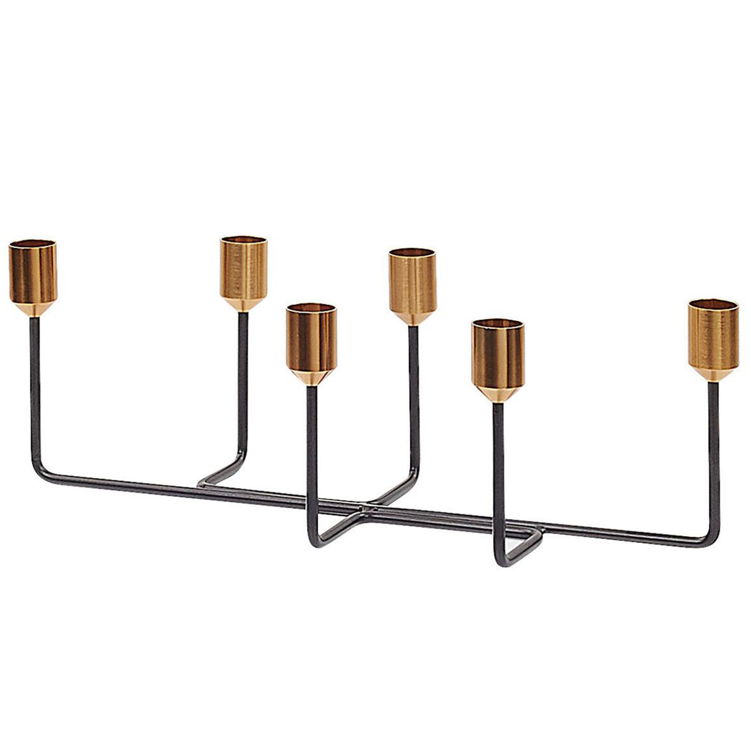 Ljusstake BANGKA 12 cm Metall Svart