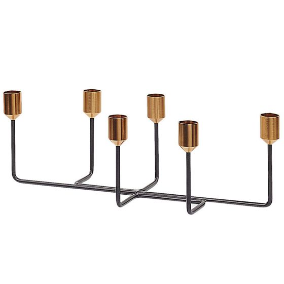 Ljusstake BANGKA 12 cm Metall Svart