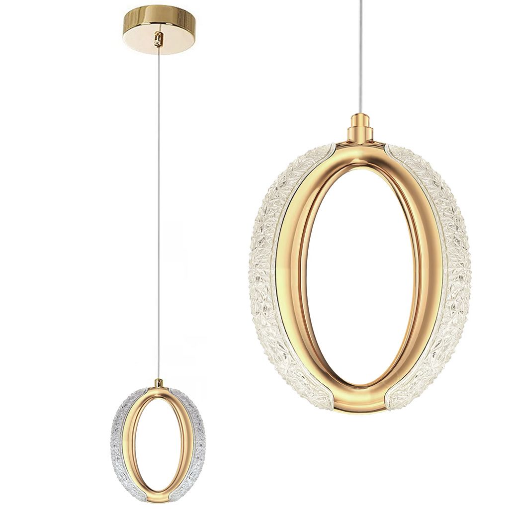 TOOLIGHT hängande taklampa LED G114-1CP Guld 14,5x14,5x20,5cm