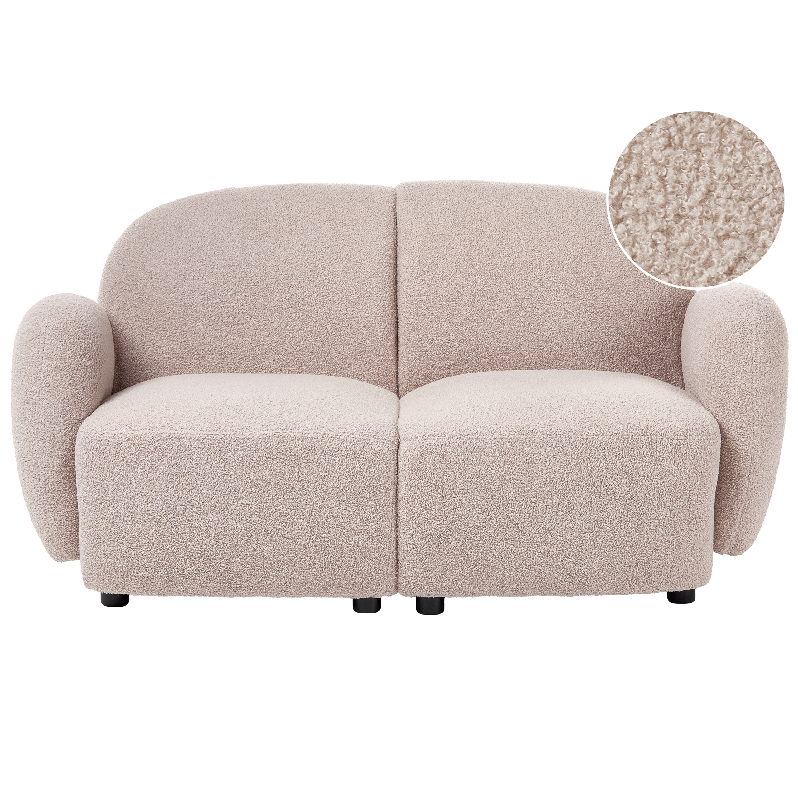 Soffa 2-sits JULE Bouclé Beige