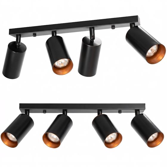 TOOLIGHT taklampa APP940-4C Svart 16,5x40x16,5cm