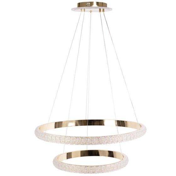 TOOLIGHT hängande taklampa LED G045-2CP Guld 63x63x4cm