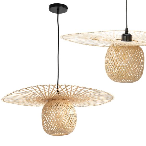 TOOLIGHT hängande taklampa APP881-1CP NATURAL Svart 57x57x18cm