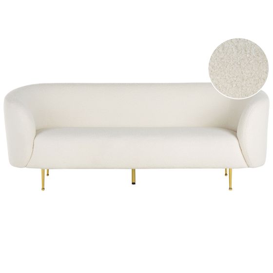 Soffa 3-sits LOEN Bouclé Vit