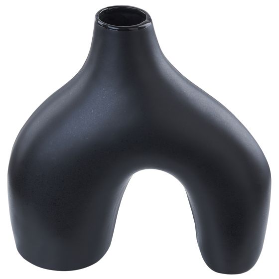 Blomvas LAMIA 30 cm Keramik Svart