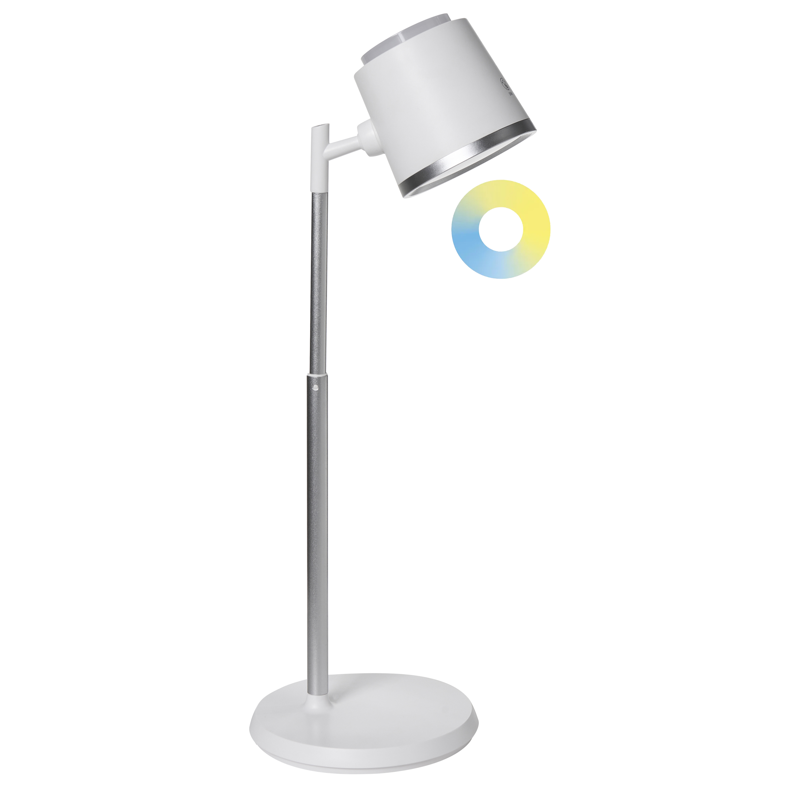 LED-skrivbordslampa LIBRA med dimmer Vit