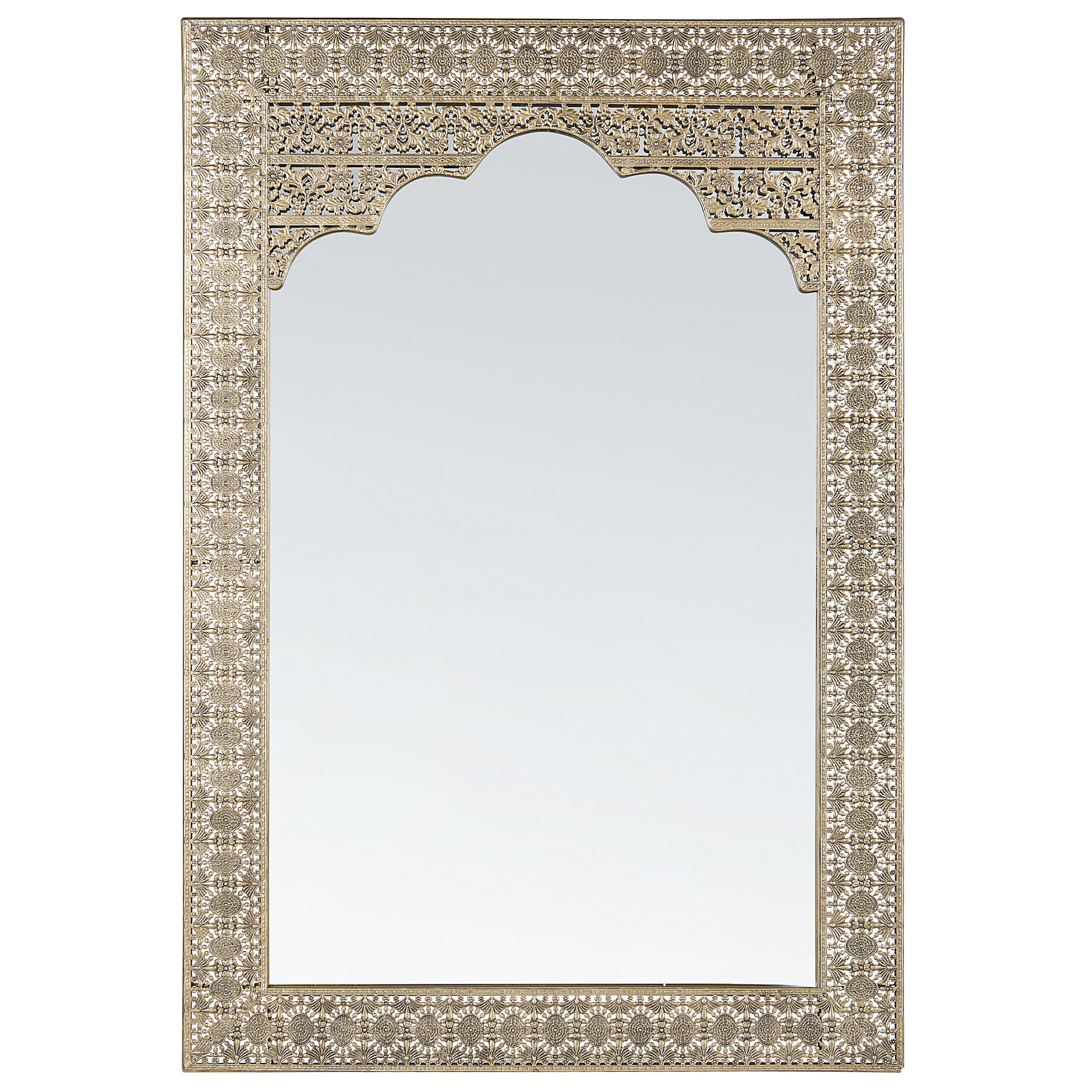Väggspegel PALI 60 cm 90 cm Metall Guld