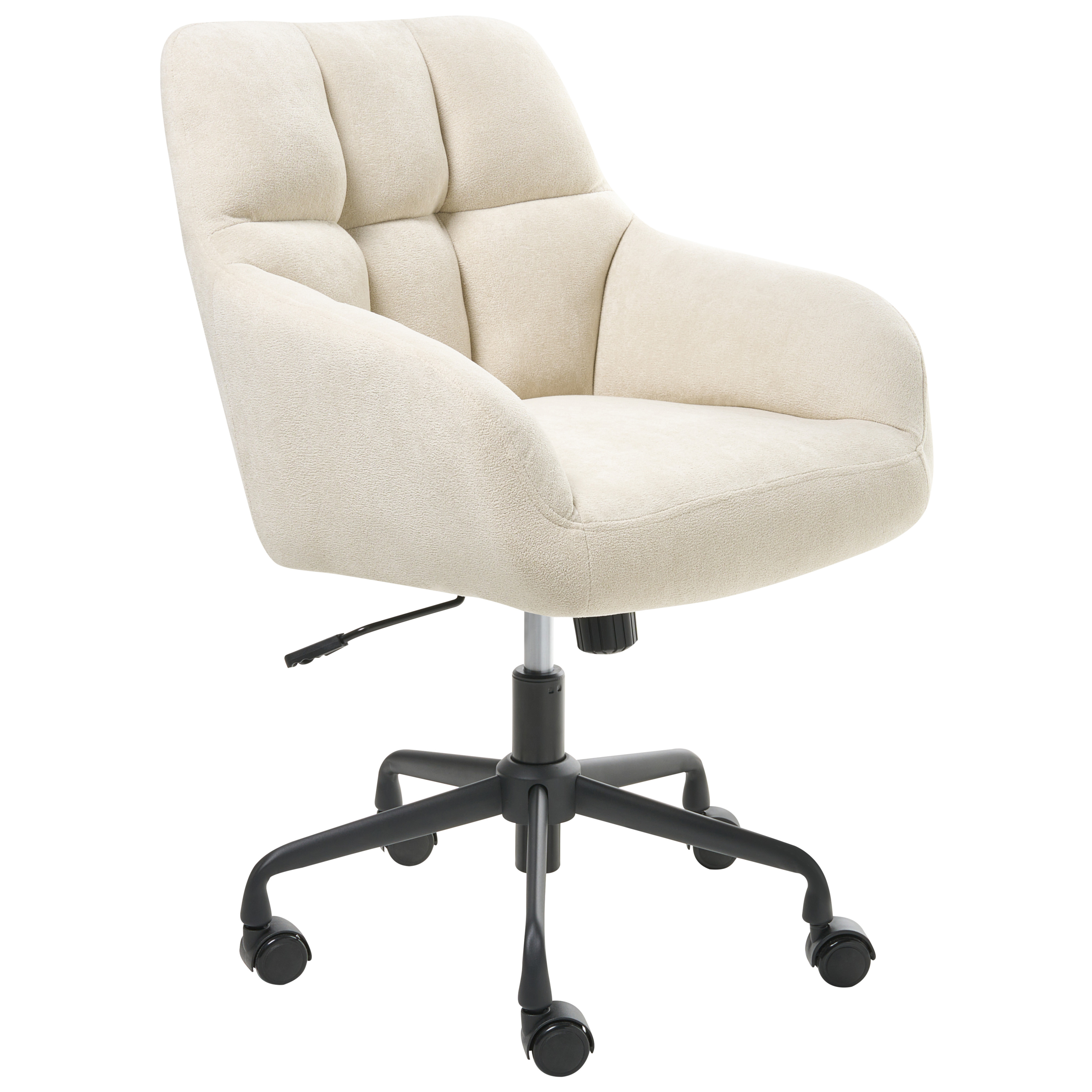 Skrivbordsstol PALMDALE Sammet Ljusbeige