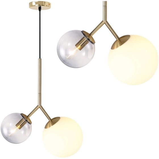 TOOLIGHT hängande taklampa APP1013-2CP Guld 20x40x55cm