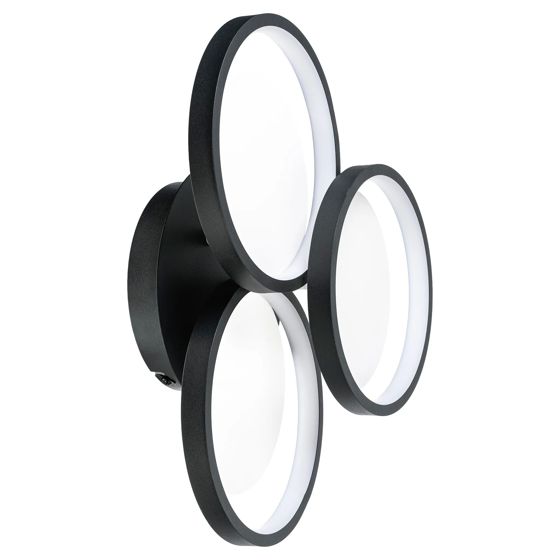 TOOLIGHT taklampa APP1919-C Black LED Svart 21x21x13,5cm