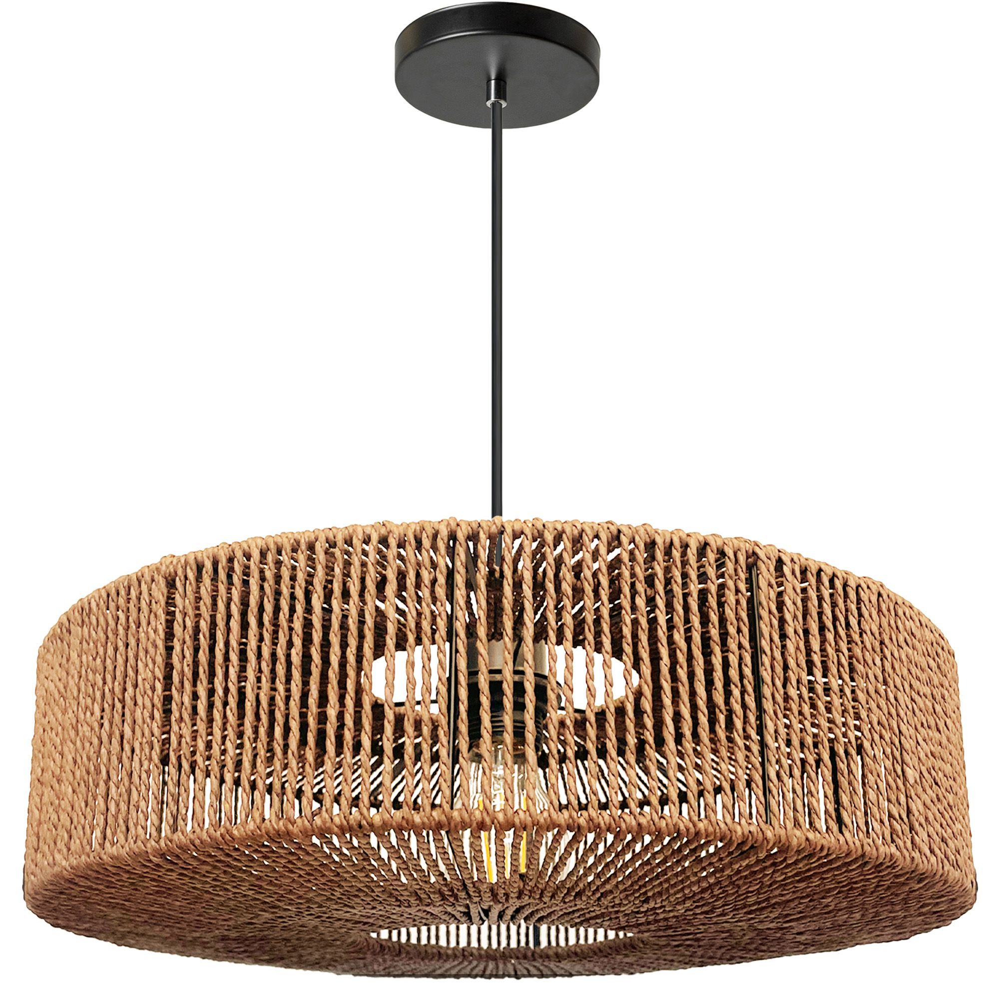 TOOLIGHT hängande taklampa APP1294-1PC BOHO Beige 40x40x12,5cm
