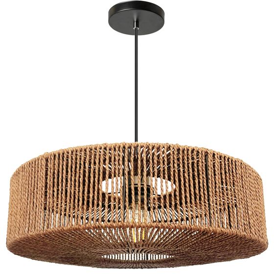 TOOLIGHT hängande taklampa APP1294-1PC BOHO Beige 40x40x12,5cm