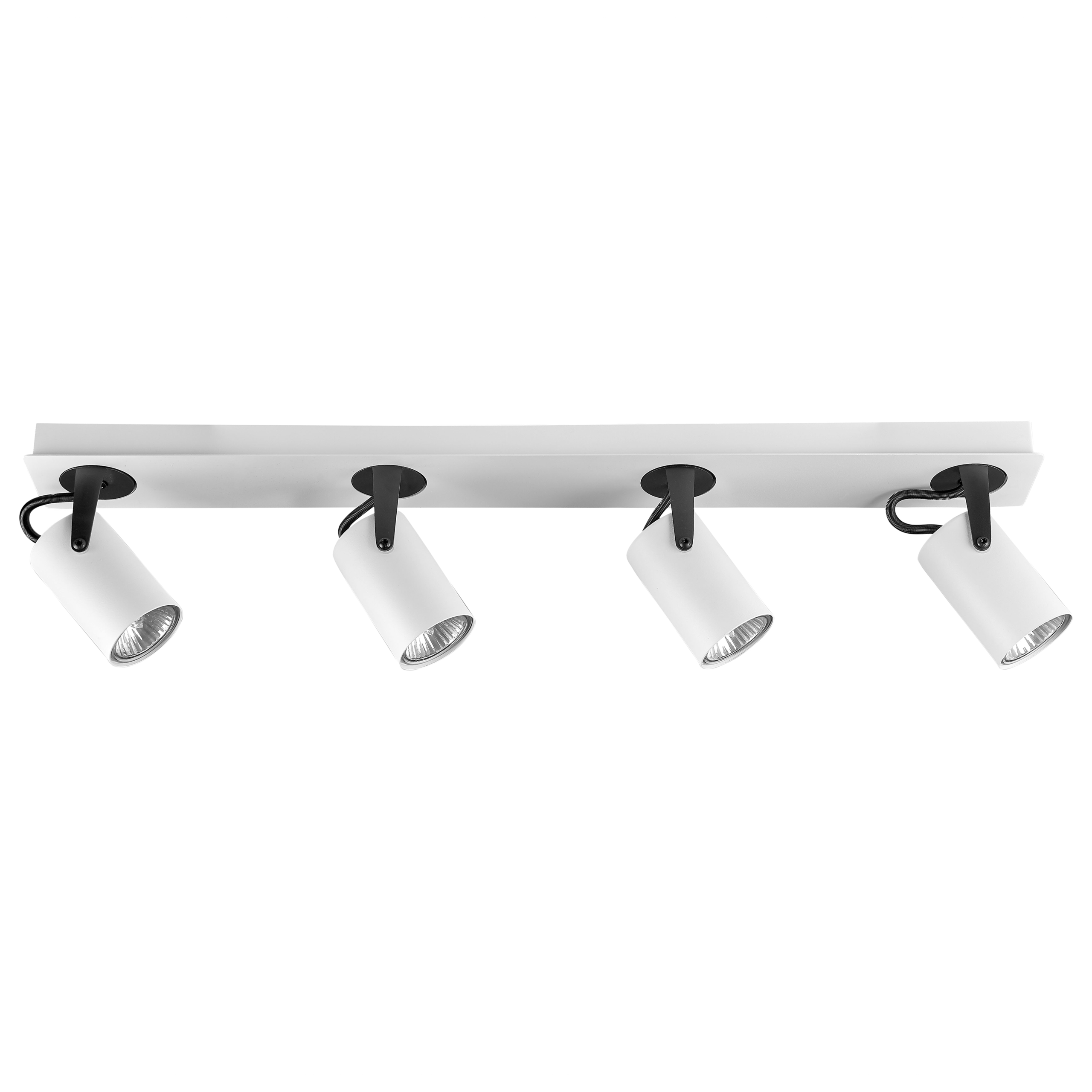 Spotlight med 4 lampor KLIP Justerbar Metall Vit