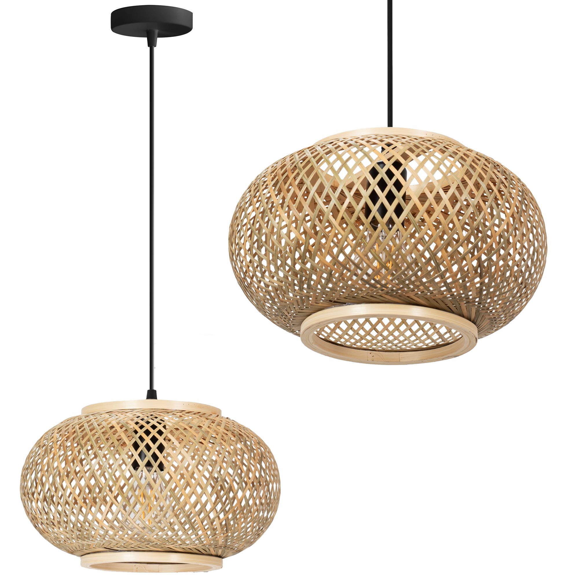 TOOLIGHT hängande taklampa APP1247-1CP BOHO Beige 30x10x17cm