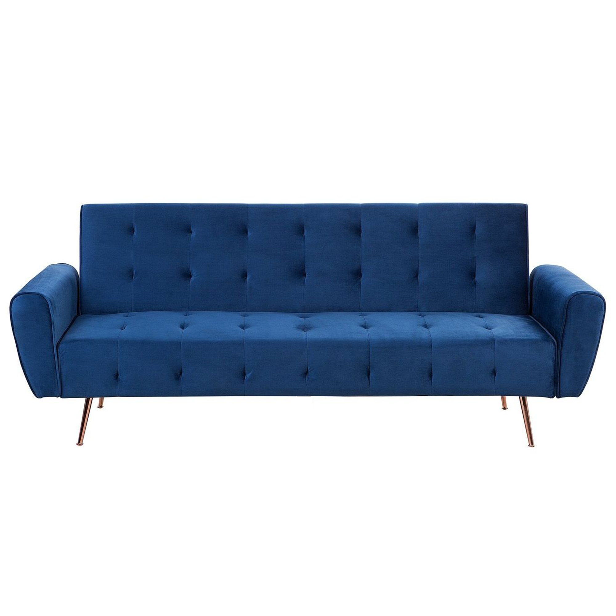 Bäddsoffa 3-sits SELNES Sammet Marinblå