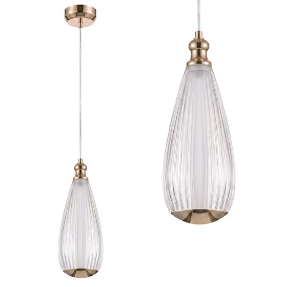 TOOLIGHT hängande taklampa LHJ120-CP Ljust roséguld 8x8x23,5cm