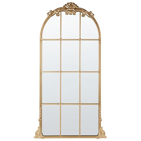 Väggspegel NOIDAN 66 cm 124 cm Metall Guld