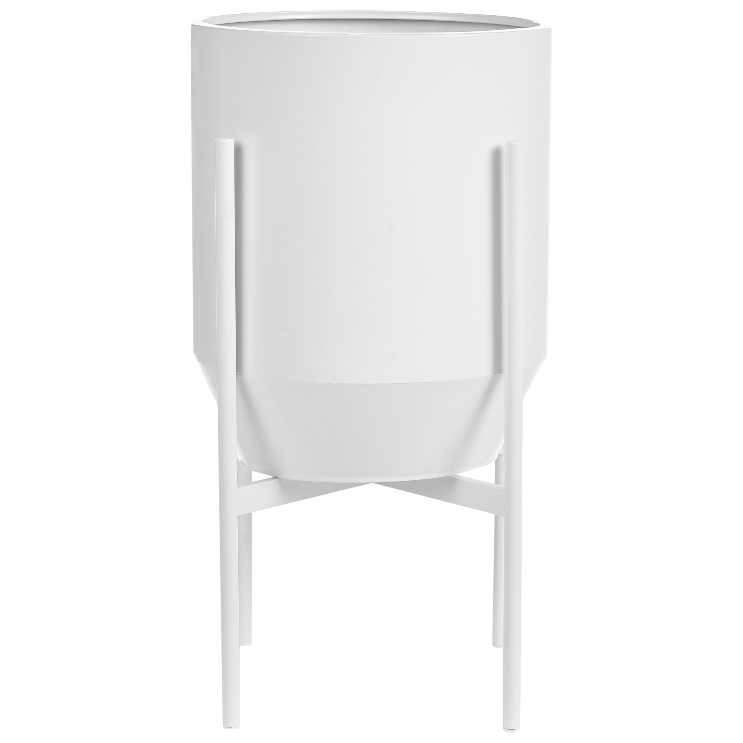 Upphöjd växtkruka HYBRIDUM 33 cm Metall Vit