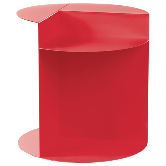 Sidobord TAGGART Metall Röd