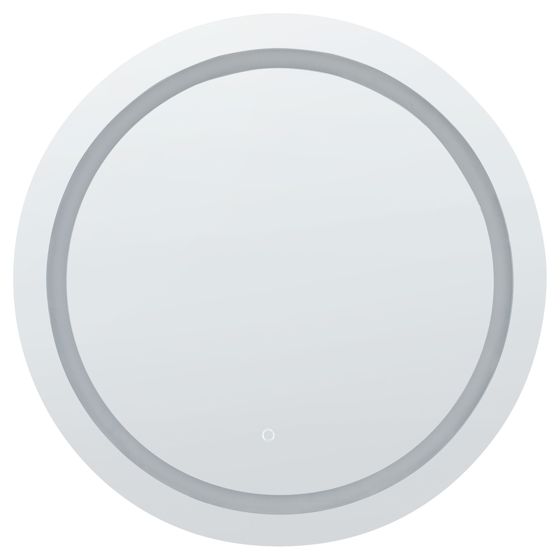 Badrumsspegel med LED COURSEULLES 79 cm 79 cm Silver