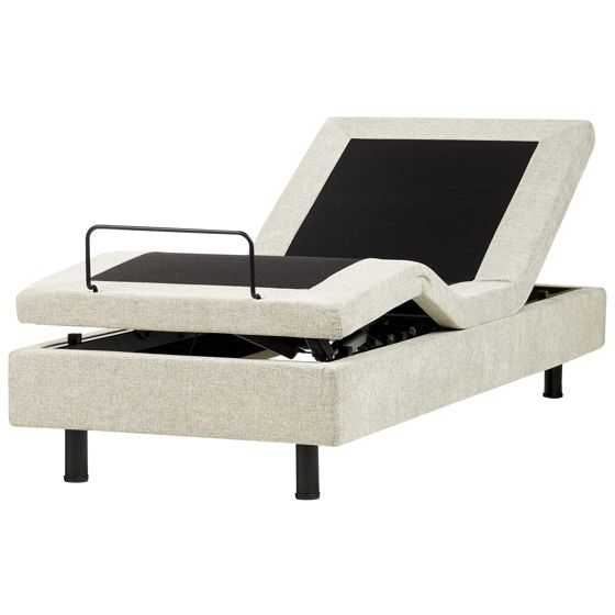 Ställbar säng utan huvudgavel CASTELLAN 80 x 200 cm Beige