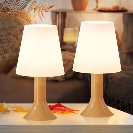 NETTLIFE Bordslampa vardagsrum sänglampa med kabel bordslampa 2 små glödlampor set E14 moderna bordslampor