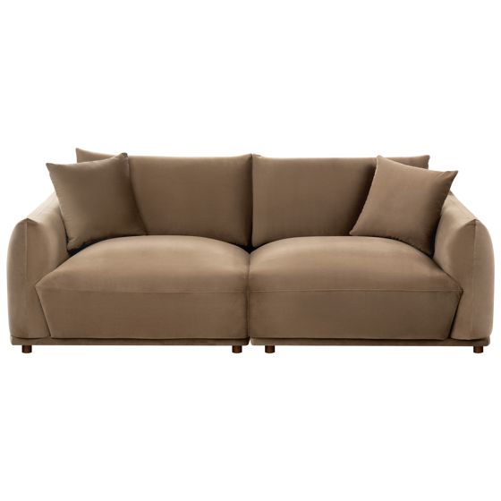 Soffa 3-sits JUBEK Sammet Brun