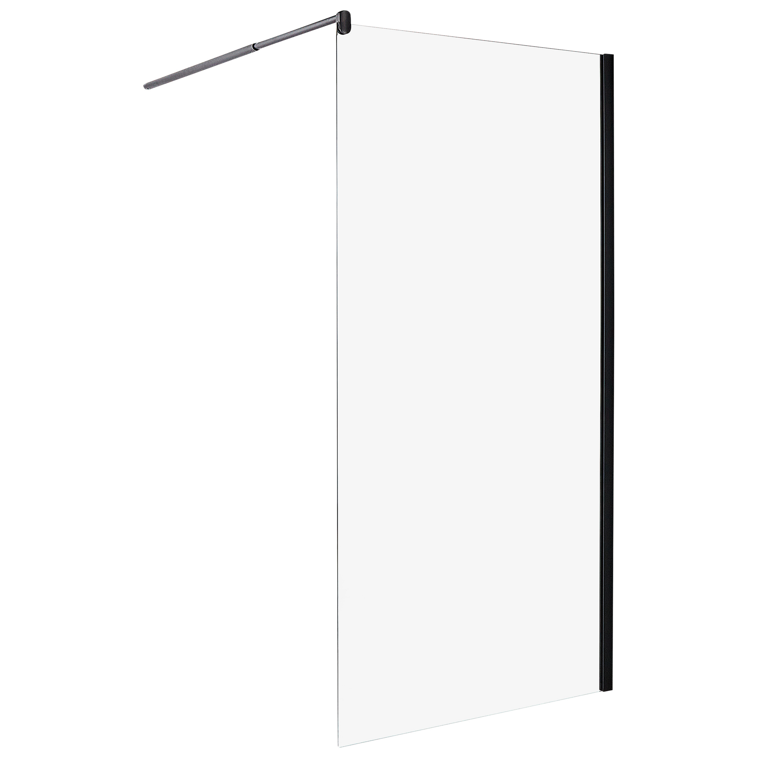 Duschskärm AHAUS 1000 x 1900 mm Svart
