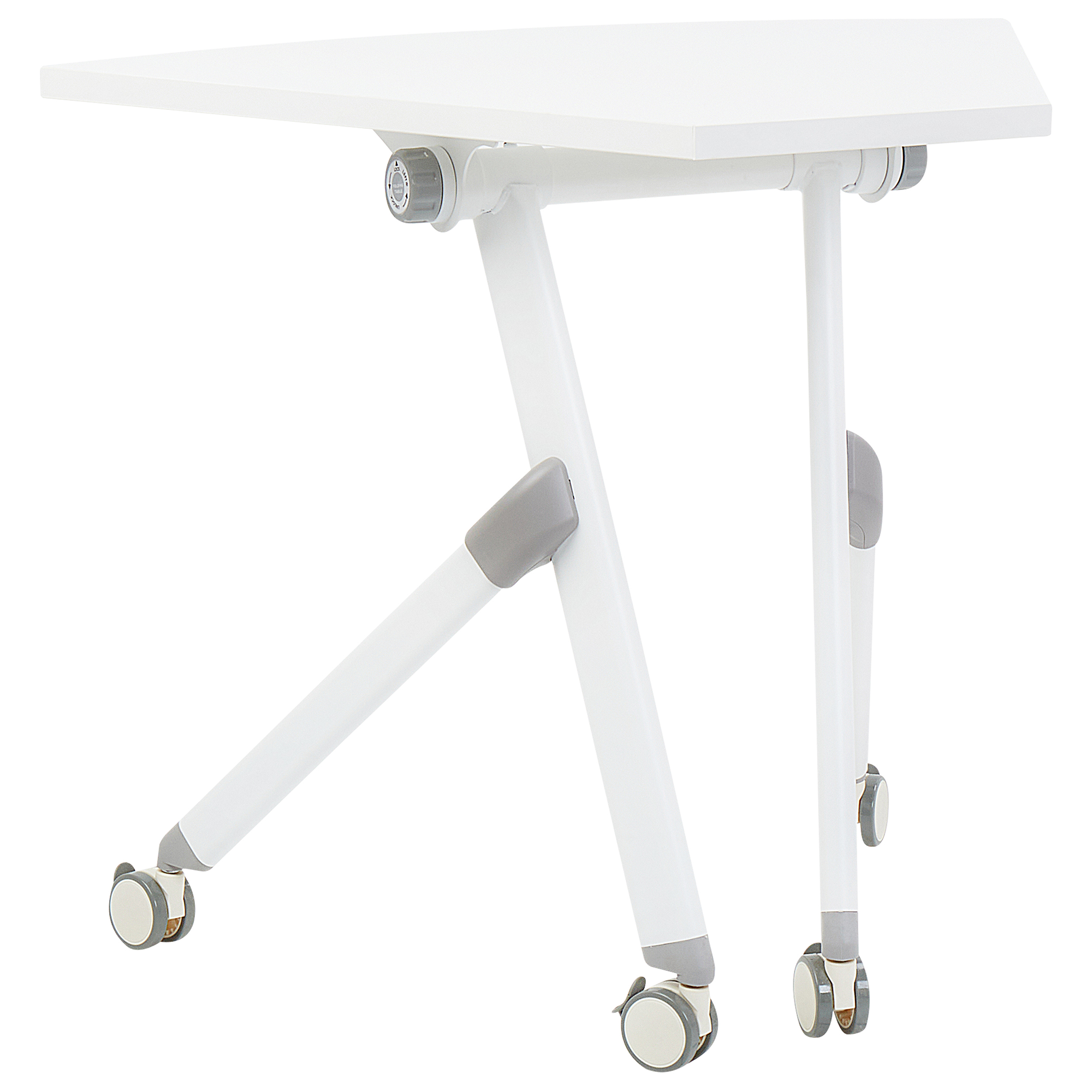 Hopfällbar hörnskrivbordsmodul BENDI 90 cm 64 cm Vit