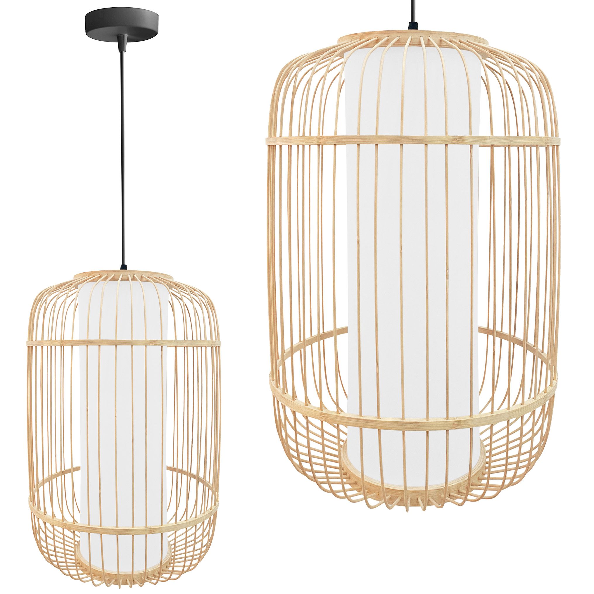 TOOLIGHT hängande taklampa APP1626-1CP Brun 50x35x50cm