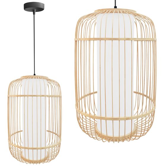 TOOLIGHT hängande taklampa APP1626-1CP Brun 50x35x50cm
