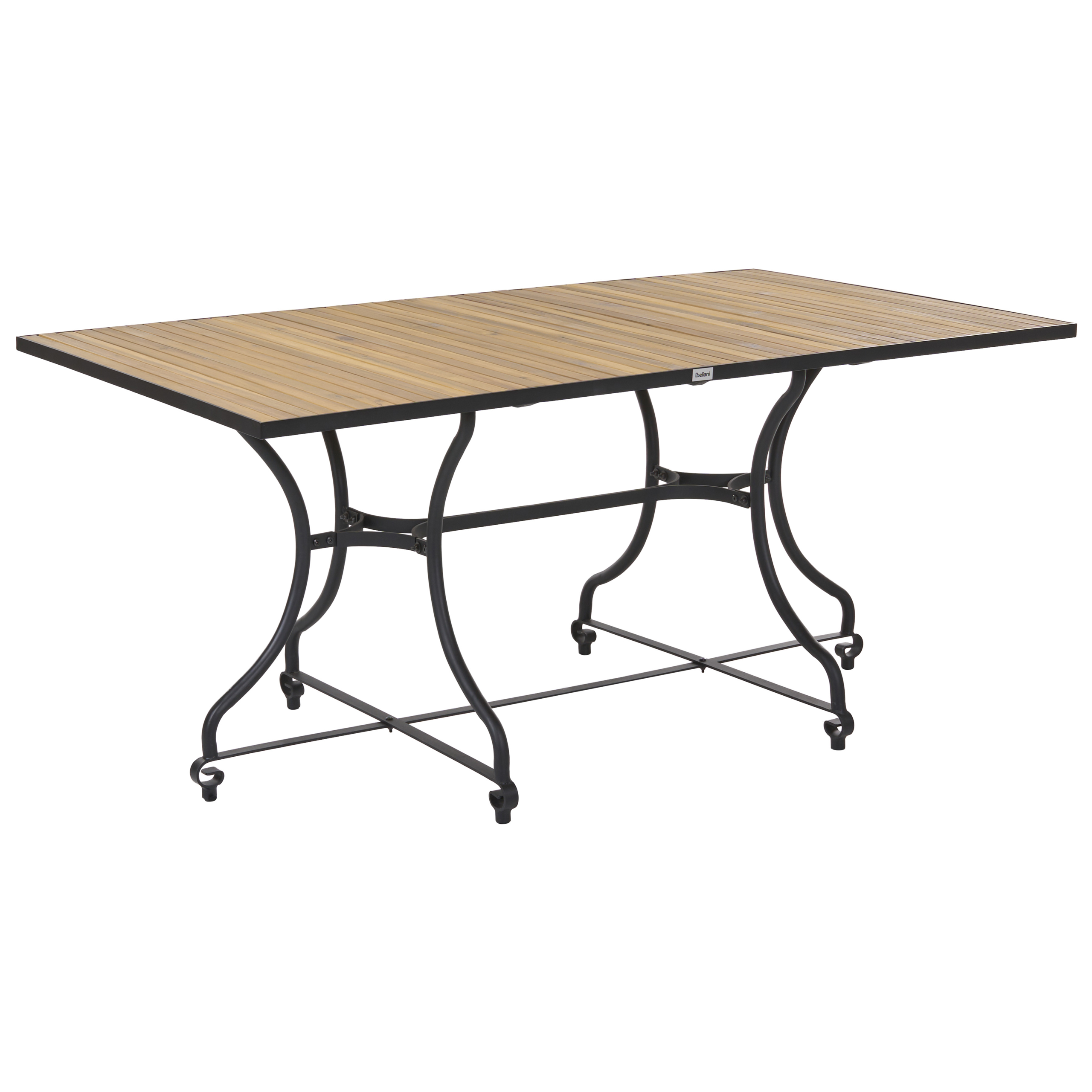 Trädgårdsmatbord LASCARI 160 cm 90 cm Akaciaträ Ljusbrun