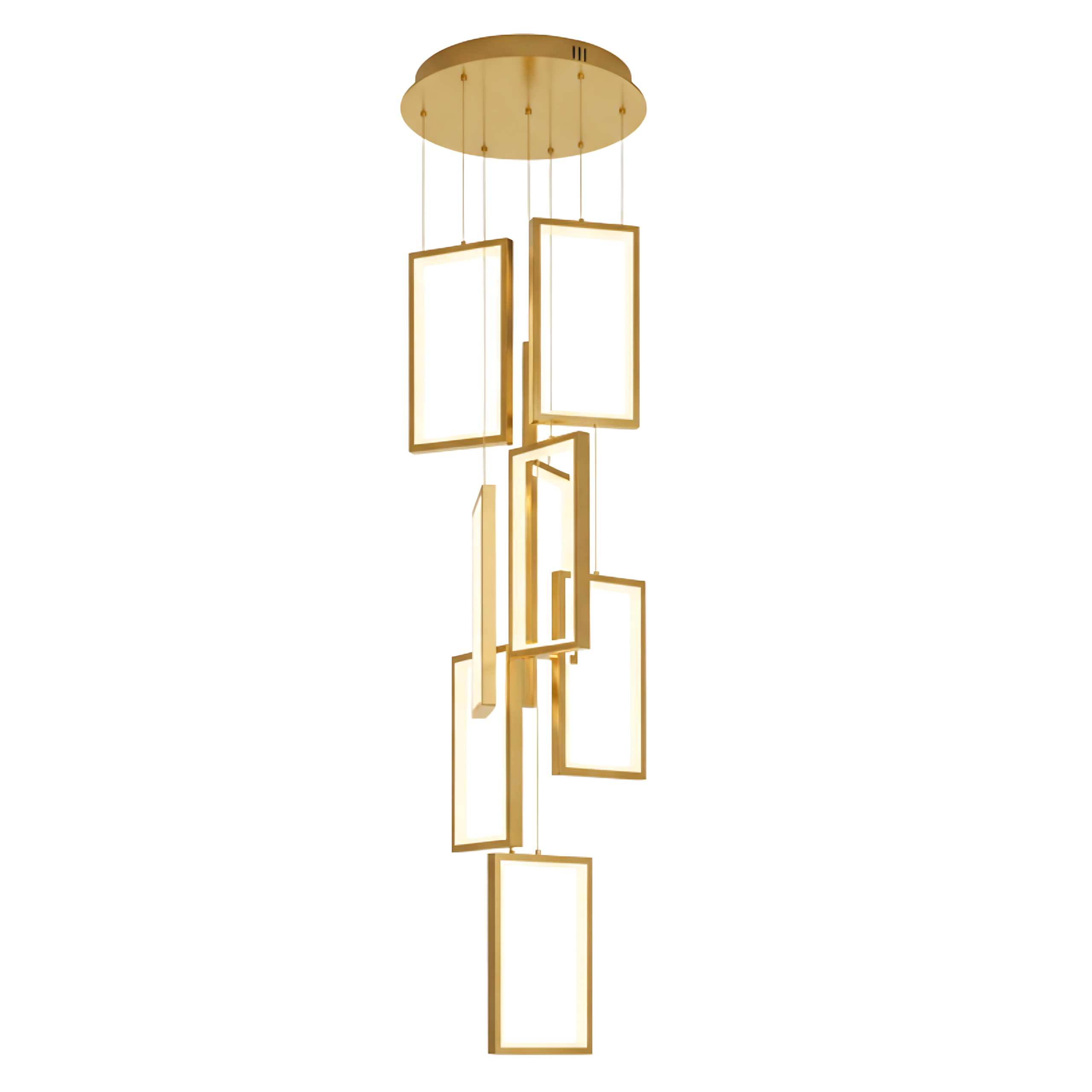 TOOLIGHT hängande taklampa LHJ090-7CP LED Guld 30x30x20cm