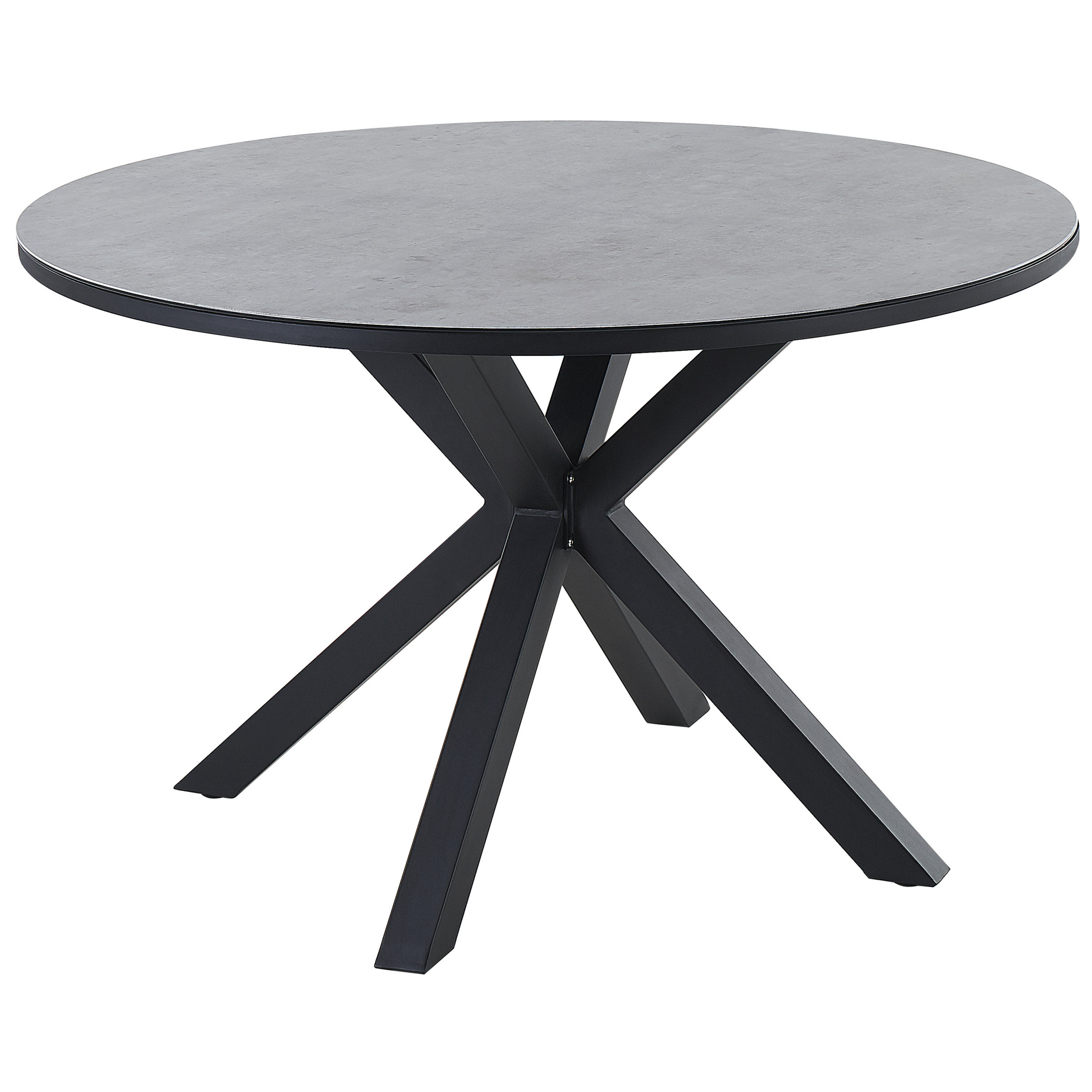 Trädgårdsmatbord MALETTO 120 cm 120 cm Glas Grå