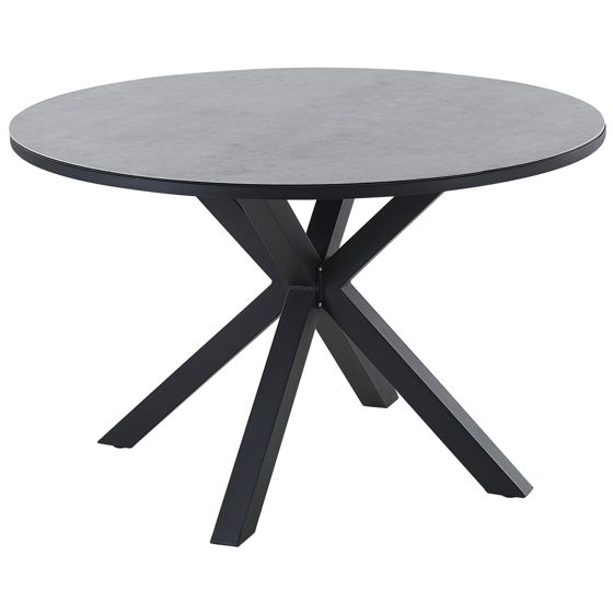 Trädgårdsmatbord MALETTO 120 cm 120 cm Glas Grå